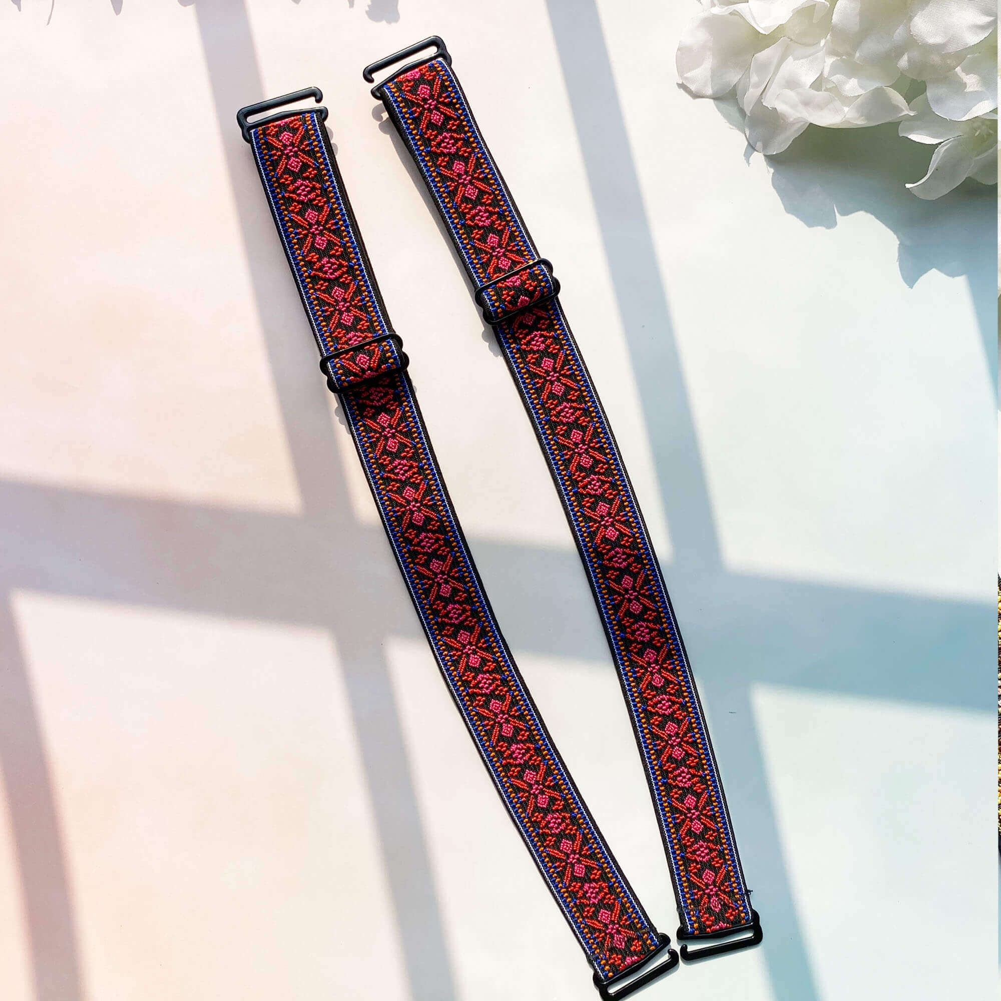 red bohemian straps for strapless bra