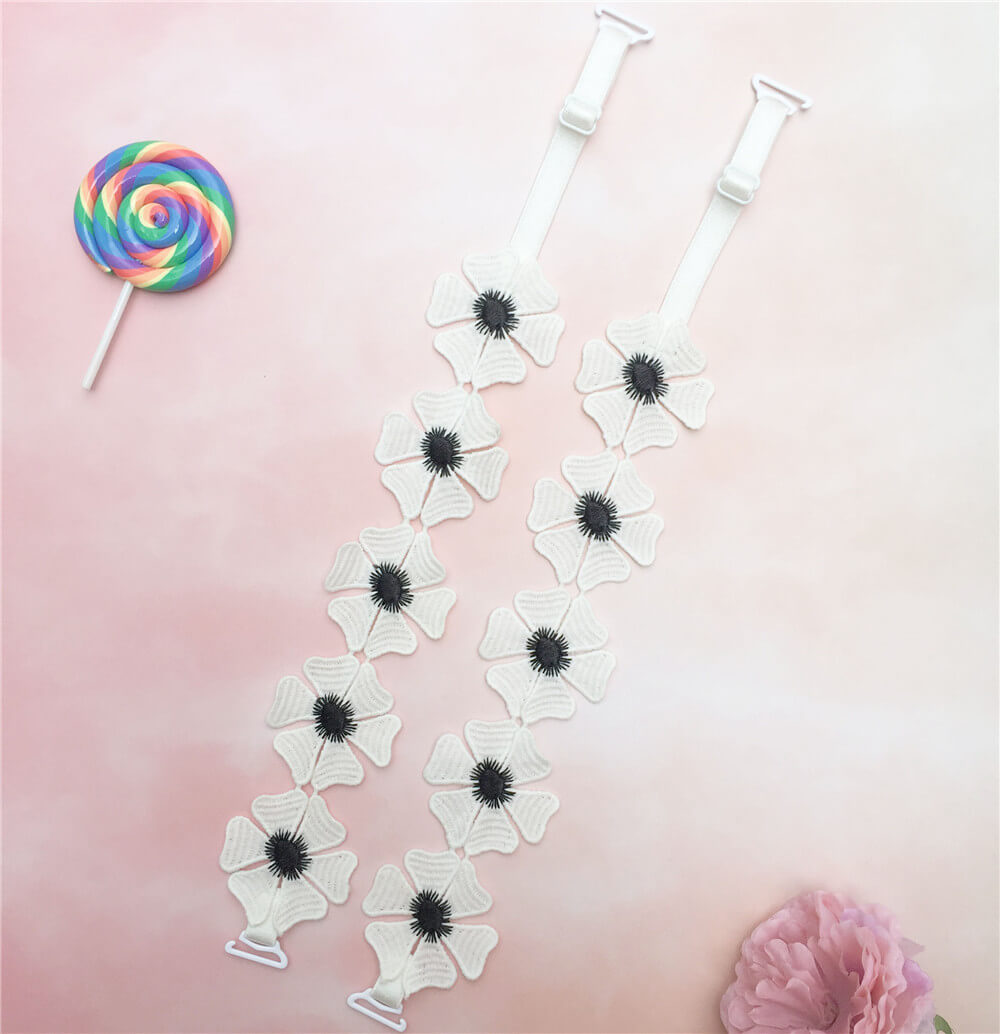 flower bra straps
