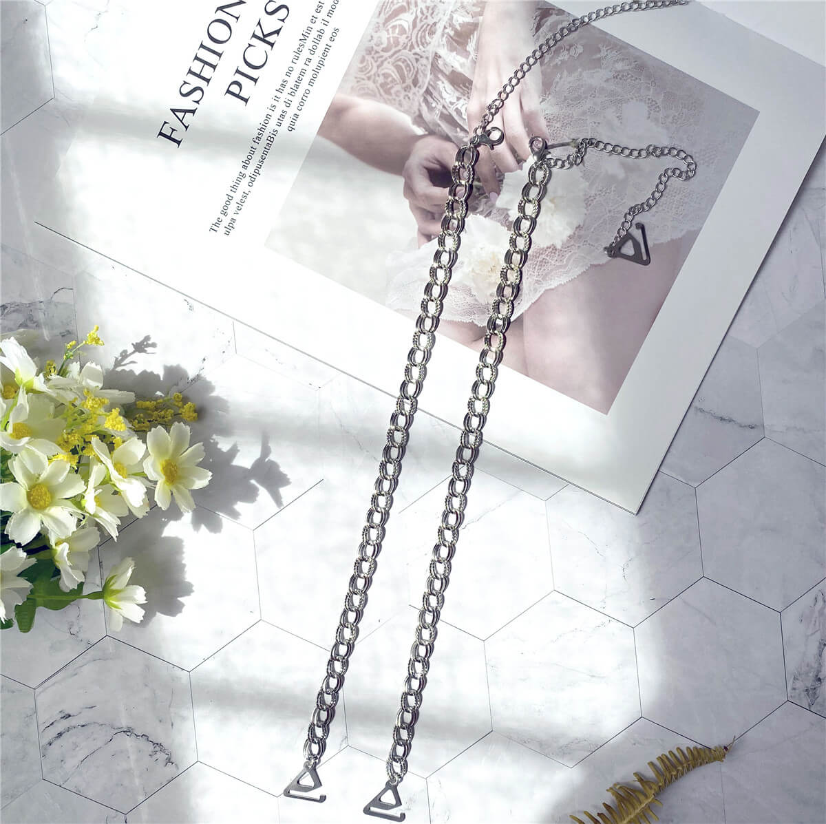 metal bra strap