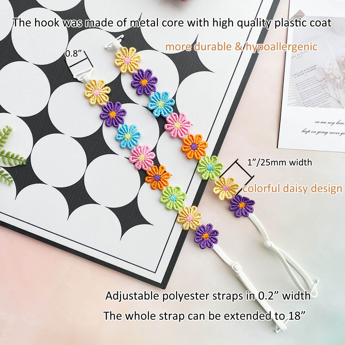 Decorative Daisy Bra Straps