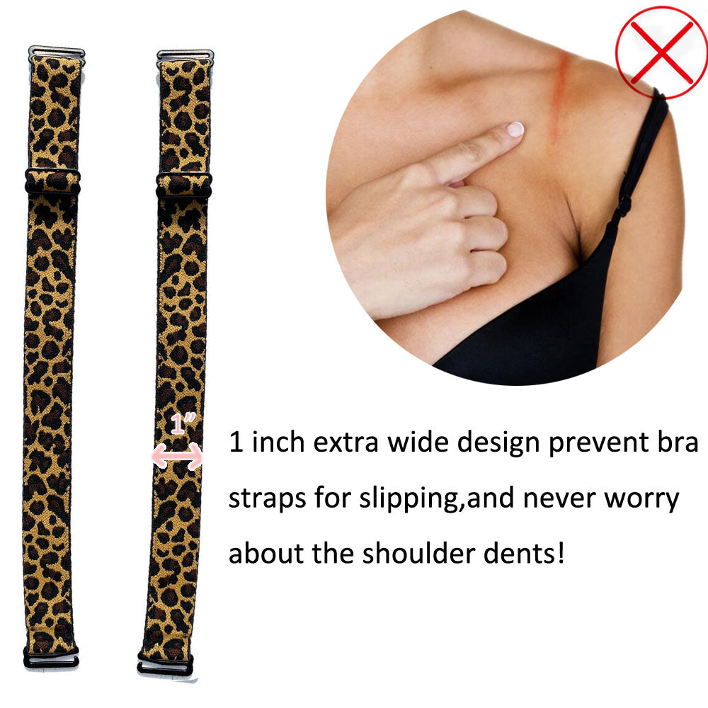 Wide Leopard Bra Strap 2.5cm Width Bra Strap Bracelet