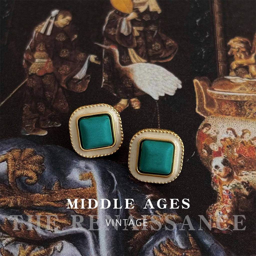 Turquoise Vintage Stud Earrings