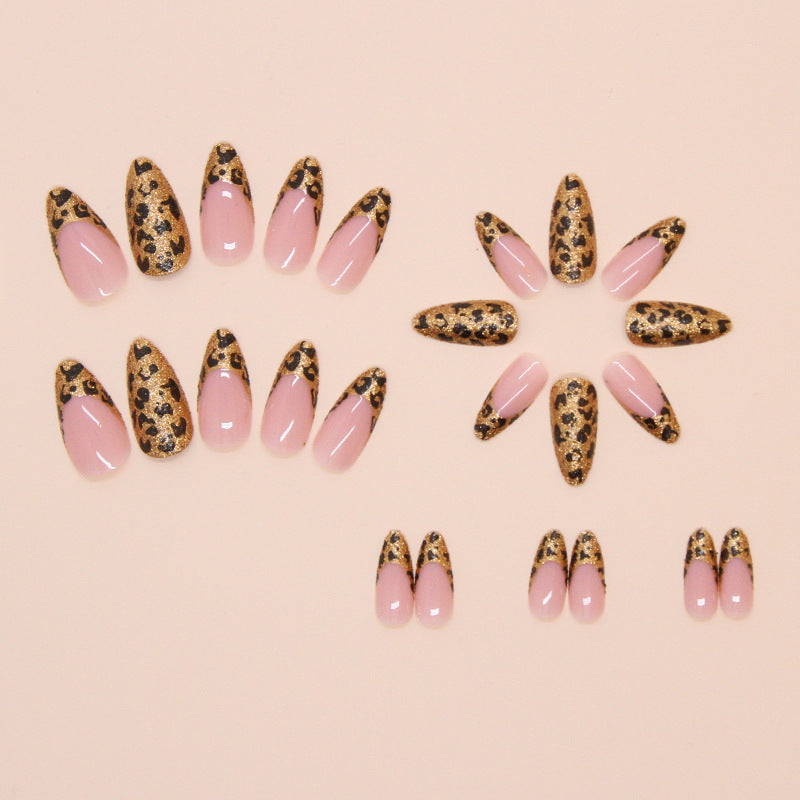 3 For $12.99 - Leopard Almond Wearing Nails Press On Nails