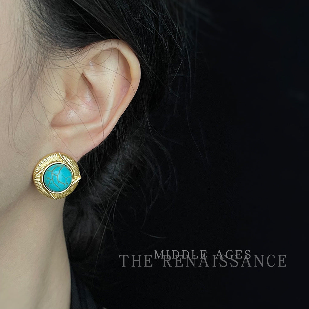 Turquoise Vintage Stud Earrings