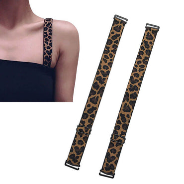 Wide Leopard Bra Strap 2.5cm Width Bra Strap Bracelet