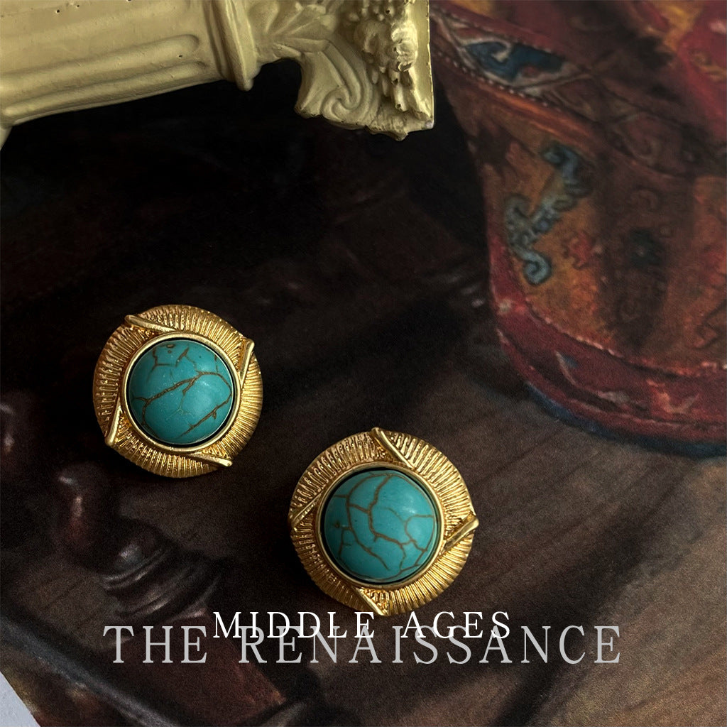 Turquoise Vintage Stud Earrings