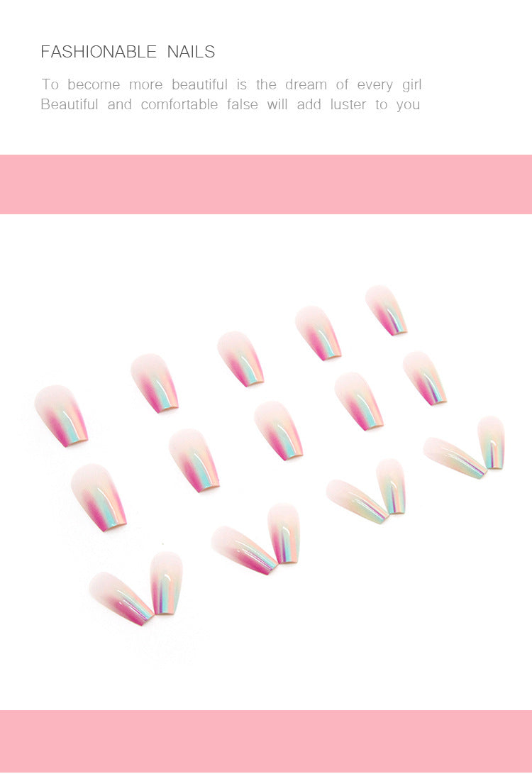 3 For $12.99 -  light color wearable nails 24 pcs