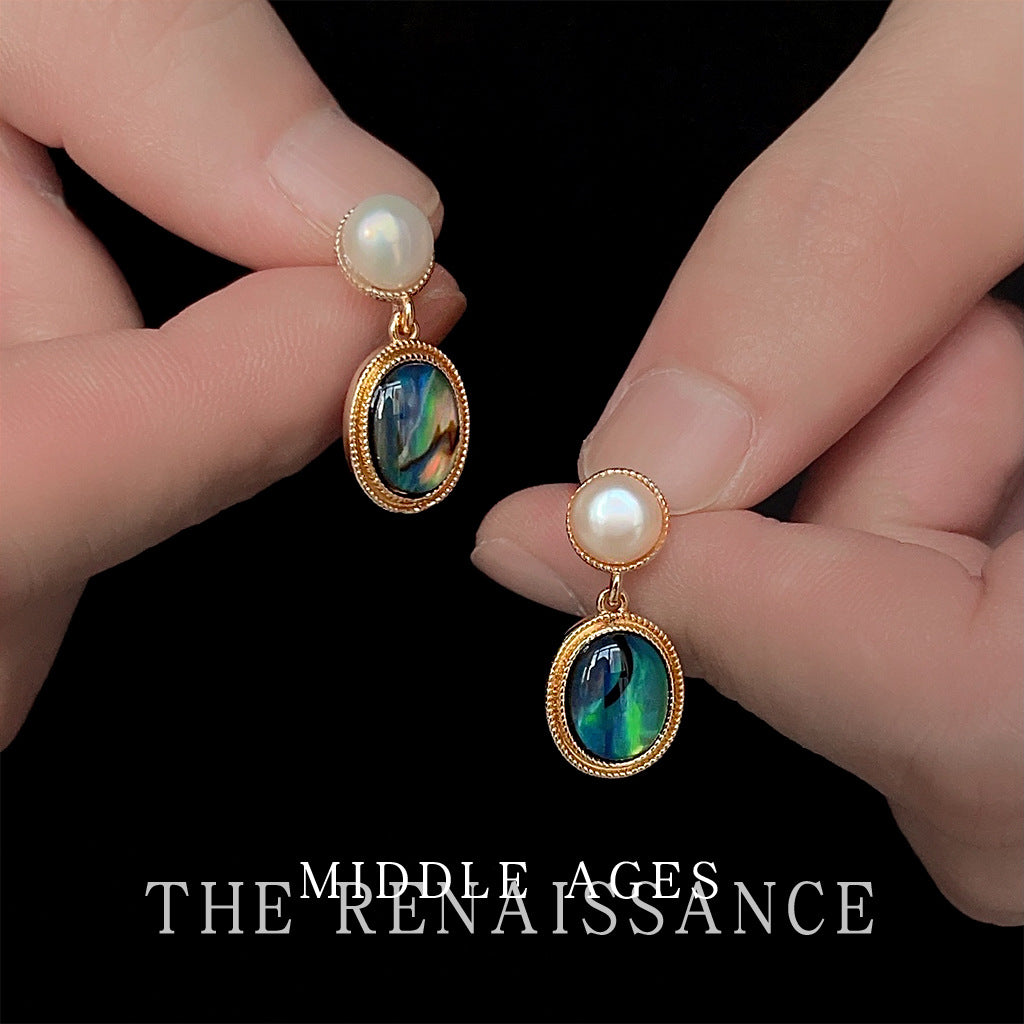 The Pearl Abalone Stud Earrings