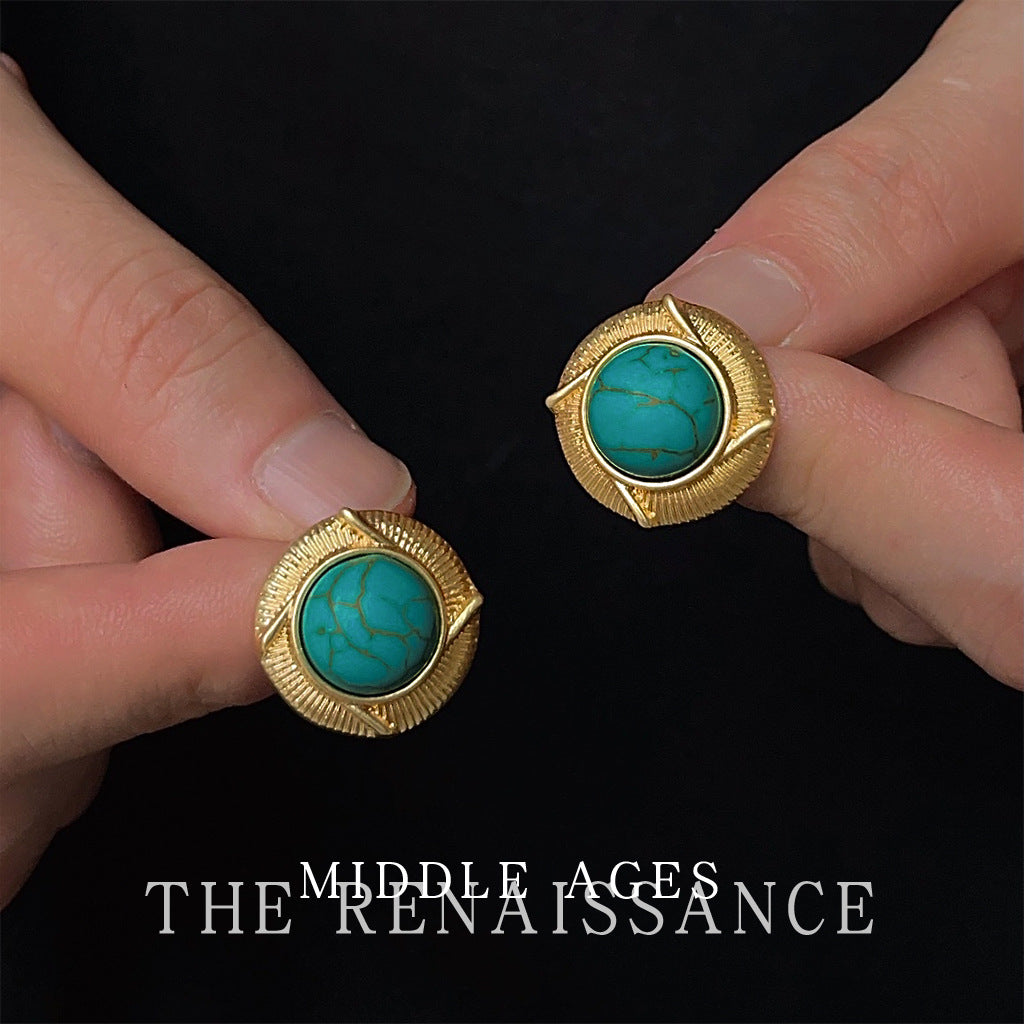 Turquoise Vintage Stud Earrings