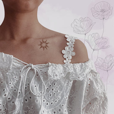 floral pearl bra strap