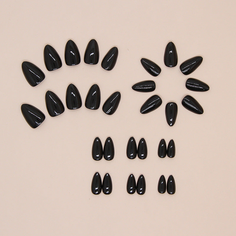 3 For $9.99 - 30 Pieces 7 Solid Color Almond Wearable Nails