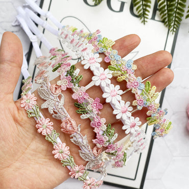 pink flower bra straps