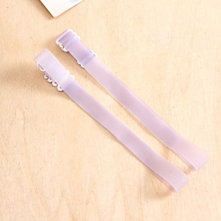 Translucent Silica Gel Bra Strap 1.8cm Width