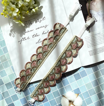 sequin shiny bra strap