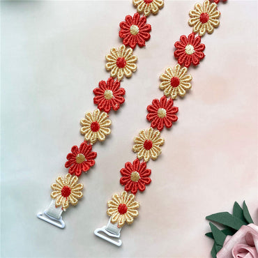 Red Daisy Bra Strap