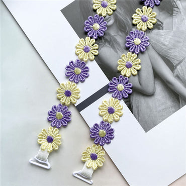 Purple Daisy Bra Strap