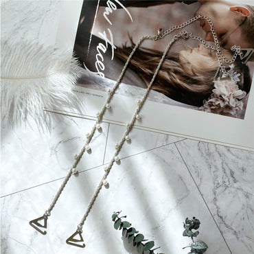 metal pearl bra straps