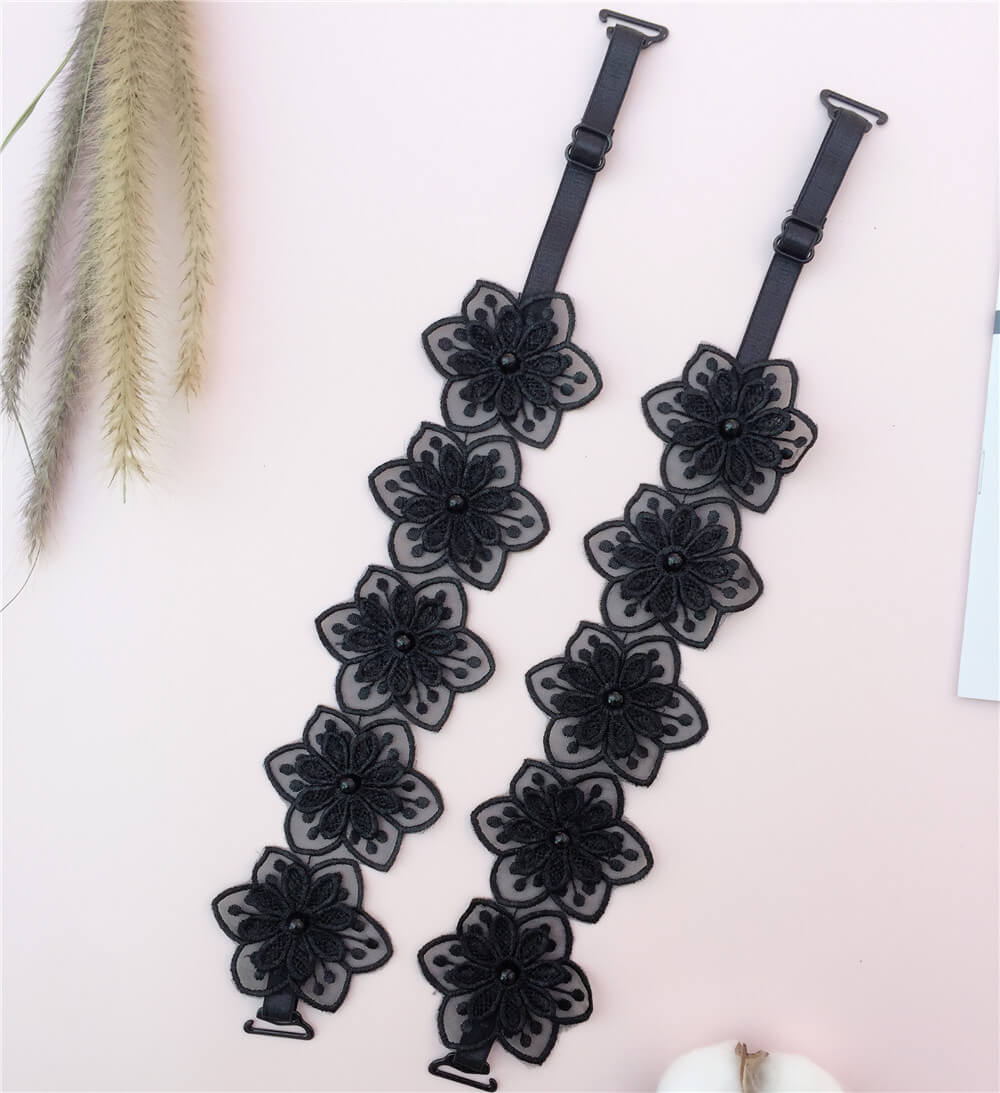 black wedding bra strap