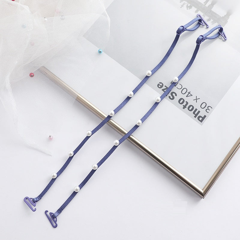 9 Color Pearl Bra Strap